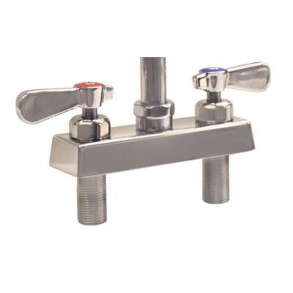Bk Resources Evolution 4" Deck Mount Stainless Steel Faucet, less Spout Body Only EVO-4DM-XX